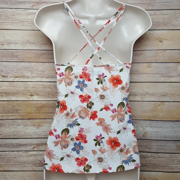 ❌SOLD❌ Hollister Floral criss-cross flowy chiffon - Picture 2 of 6